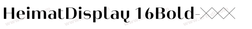 HeimatDisplay 16Bold字体转换